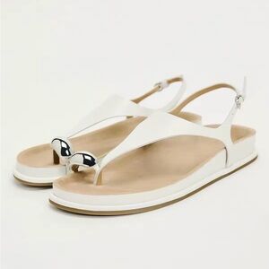 Zara white sandals
